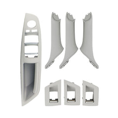 Car Imported Version Inside Doors Handle Pull Trim Cover 5141 7225 873 for BMW F10 F18, Left Driving, Imported Version (Wine Red), Imported Version (Dark Coffee), Imported Version (Beige White), Imported Version (Grey), Imported Version (Beige)