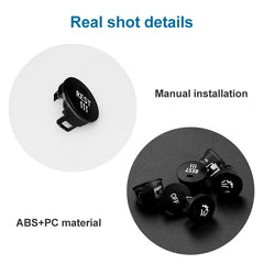 Car Air Conditioner Panel Switch Button LEFT Key 6131 9250 196-1 for BMW E60 2003-2010, Left Driving, LEFT