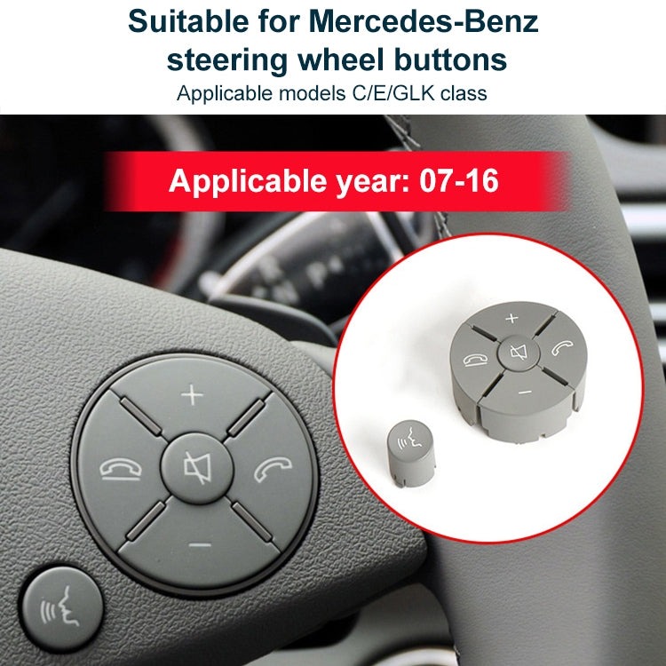 Car Left Side Steering Wheel Switch Buttons Panel for Mercedes-Benz W204 2007-2014, Left Driving, Left Side (Beige), Left Side (Brown), Left Side (Black), Left Side (Grey)
