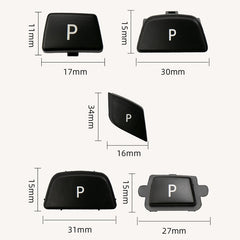 Car Gear Lever Auto Parking Button Letter P Cap for BMW G Chassis Series, Left Driving, For BMW G Chassis Series (Blue), For BMW G Chassis Series (Red), For BMW G Chassis Series (Black)