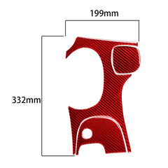 3 in 1 Carbon Fiber Car Gear Panel Sticker Kits A for Chevrolet Corvette C5 1998-2004, Left Drive, Gear Panel Sticker Kits A