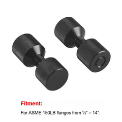 1-1/8 inch Two Hole Pins Set Handy 6061 Aluminum Construction 2 Hole Flange Alignment Pin, 1-1/8 inch Two Hole Pins Set