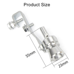 Universal Aluminum Turbo Sound Exhaust Muffler Pipe Whistle Car / Motorcycle Simulator Whistler, Size: M, Outside Diameter: 23mm, Size: M (Blue), Size: M (Red), Size: M (Silver), Size: M (Black), Size: M (Gold)