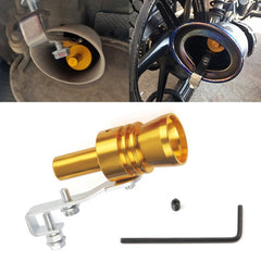 Universal Aluminum Turbo Sound Exhaust Muffler Pipe Whistle Car / Motorcycle Simulator Whistler, Size: XL, Outside Diameter: 35mm, Size: XL (Gold), Size: XL (Blue), Size: XL (Red), Size: XL (Silver), Size: XL (Black)