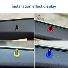 Car Door Latch Pin Door Screw Knob Cap Cover Trim for BMW F10, Left and Right Driving, For BMW F10 (Black)