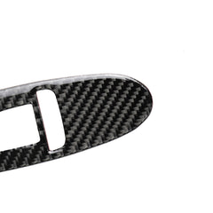 4 PCS Car Carbon Fiber Window Lift Panel Decorative Sticker for Infiniti Q50 2014-2020, Left Drive, Window Lift Panel (B)