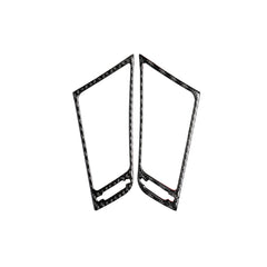 2 PCS Car Carbon Fiber Central Air Outlet Frame Decorative Sticker for Infiniti Q50 / Q60 2014-2020, Central Air Outlet Frame