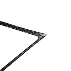 2 PCS Car Carbon Fiber Central Air Outlet Frame Decorative Sticker for Infiniti Q50 / Q60 2014-2020, Central Air Outlet Frame