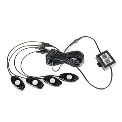 4 in 1 Universal Car APP Control RGB Chassis Atmosphere Lights Colorful Lighting Decorative Lamp, Car APP Control Atmosphere Lights