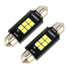 2 PCS 41mm DC12V / 2.5W / 6000K / 170LM 6LEDs SMD-3030 Car Reading Lamp Dome Light, 41mm