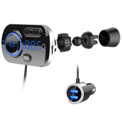 BC49BQ Car Digital Radio Receiver Bluetooth MP3 Player FM Transmitter Voice Assistant QC3.0 Quick Charger, BC49BQ