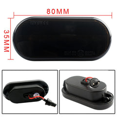 2 PCS D12V / 5W Car LED Leaf Board Side Flowing Water Turn Signal Light for Volkswagen, For Volkswagen(Black), For Volkswagen(Transparent)