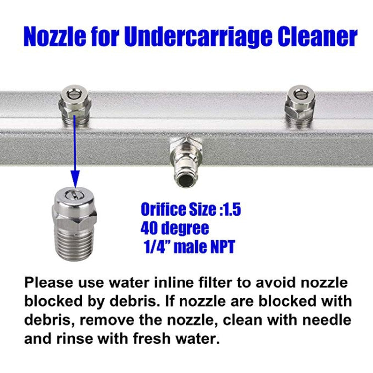 Car Body Chassis Car High Pressure Washing Machine Car Bottom Water Washing Machine 4 Nozzle Cleaner, without Extension Rod