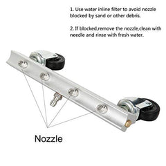 Car Body Chassis Car High Pressure Washing Machine Car Bottom Water Washing Machine 4 Nozzle Cleaner Set, Extension Rod Length: 34cm, with Extension Rod