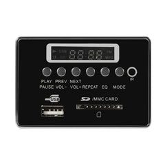 Car 5V Audio MP3 Player Decoder Board FM Radio SD Card USB AUX, with Bluetooth / Remote Control, 5V, 5V (Silver Grey)