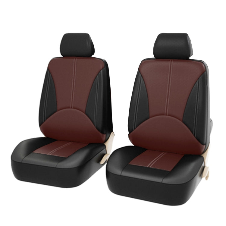 4 in 1 Universal PU Leather Four Seasons Anti-Slippery Front Seat Cover Cushion Mat Set for 2 Seat Car, For 2 Seat Car