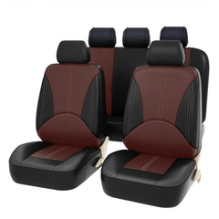 9 in 1 Universal PU Leather Four Seasons Anti-Slippery Cushion Mat Set for 5 Seat Car, For 5 Seat Car
