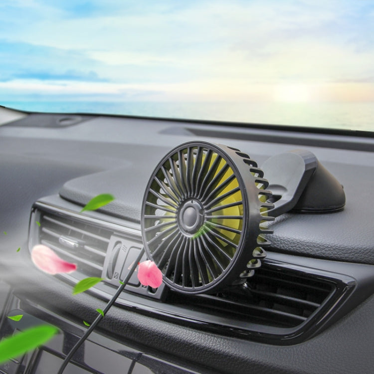 F402 Portable Car Center Console Sucker Electric Cooling Fan with Aromatherapy, F402
