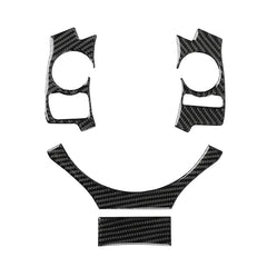 4 in 1 Car Carbon Fiber Steering Wheel Button Decorative Sticker for Lexus IS250 NX200 200t 300h, Left and Right Drive Universal, For Lexus IS250 NX200 200t 300h(A)