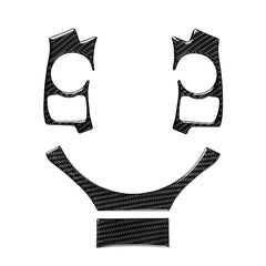 4 in 1 Car Carbon Fiber Steering Wheel Button Decorative Sticker for Lexus IS250 NX200 200t 300h, Left and Right Drive Universal, For Lexus IS250 NX200 200t 300h(B)