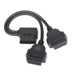 16PIN Car L Shape 90 Degree Connect OBD Diagnostic Extended Cable OBD2 Male to Female Cable, OBD2 Male to Female Cable