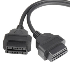 16PIN Car L Shape 90 Degree Connect OBD Diagnostic Extended Cable OBD2 Male to Female Cable, OBD2 Male to Female Cable