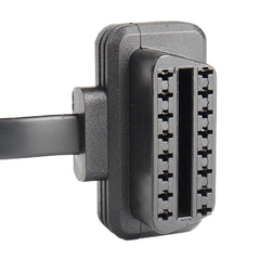 16PIN Car Ultra-thin OBD Diagnostic Extended Cable OBD2 Cable with Switch, 16PIN 3 in 1