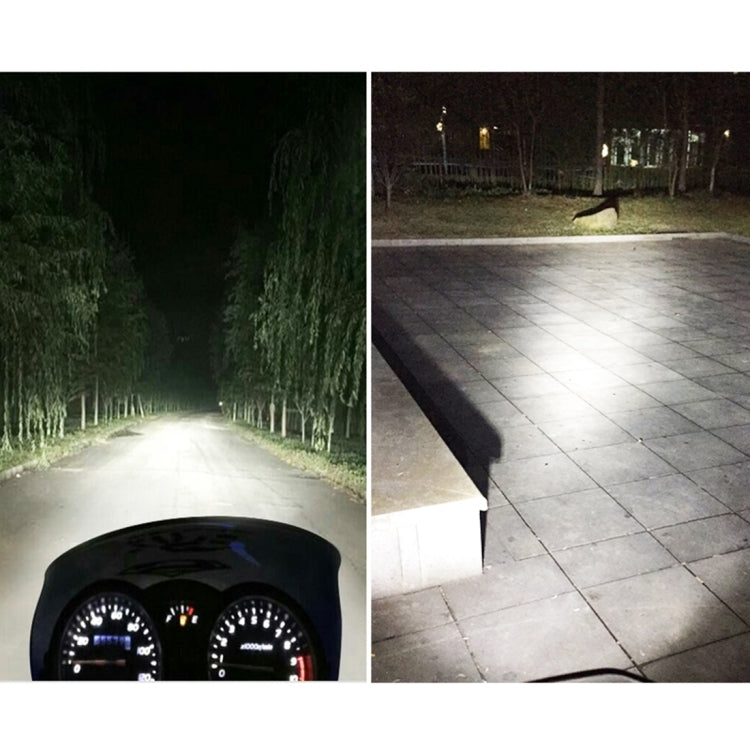 BA20D DC12-80V / 10W / 6000K / 3000K / 800LM Bicolor Motorcycle Headlights with Projector Lens, BA20D