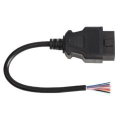 16PIN Male OBD Cable Opening Line OBD 2 Extension Cable for Car Diagnostic Scanner, Cable Length: 30cm, 30cm