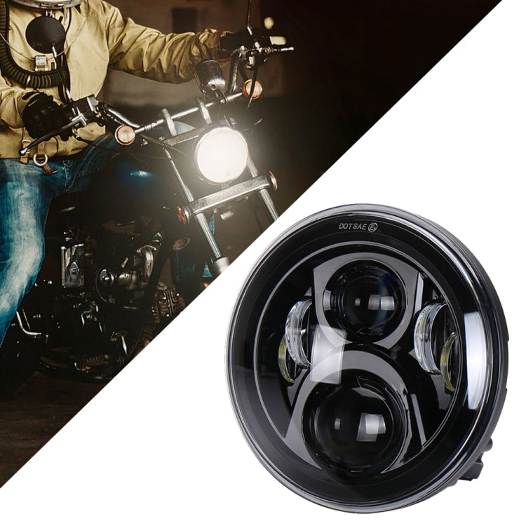7 inch Round LED Motorcycle Headlight Modified Spotlight for Honda, For Honda Silver, For Honda