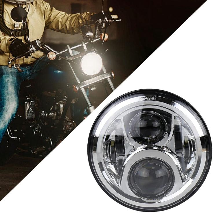 7 inch Round LED Motorcycle Headlight Modified Spotlight for Honda, For Honda Silver, For Honda