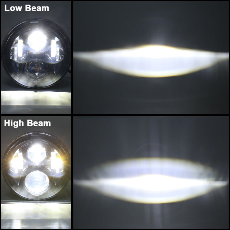 7 inch Round LED Motorcycle Headlight Modified Spotlight for Honda, For Honda Silver, For Honda