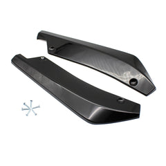 XH-6134 Black Car Universal Modified Rear Spoiler Anti-collision Protector Bar Strip Guard Sticker, Black