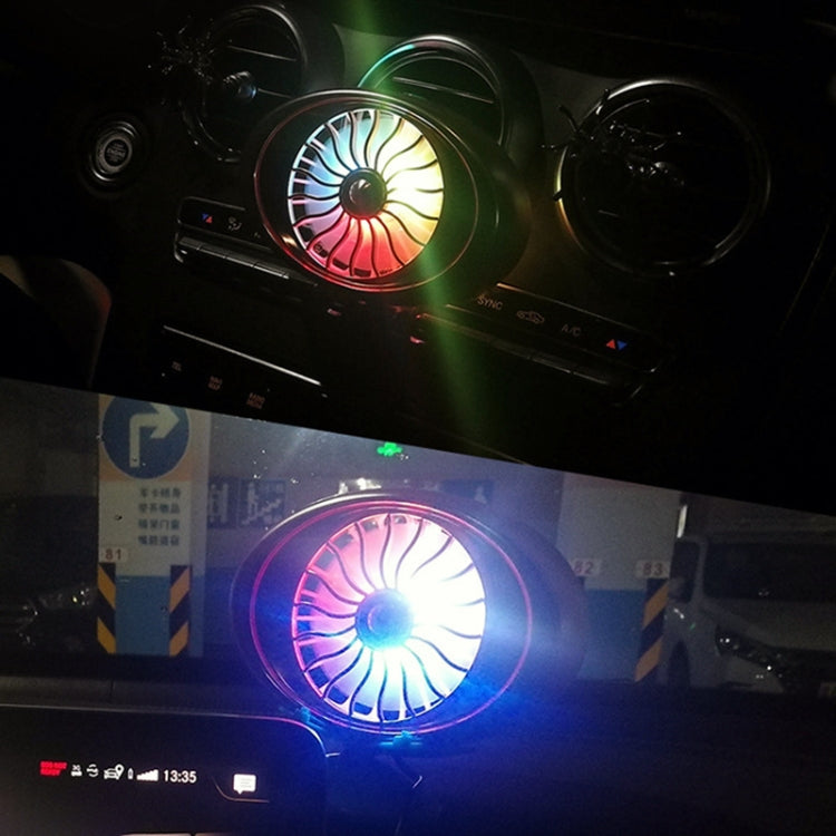 Car Vent Fan Multi-function USB Interface LED Lamp Portable Fan, CRP2631A, CRP2631B, CRP2631C, CRP2631D, CRP2631E, CRP2631F