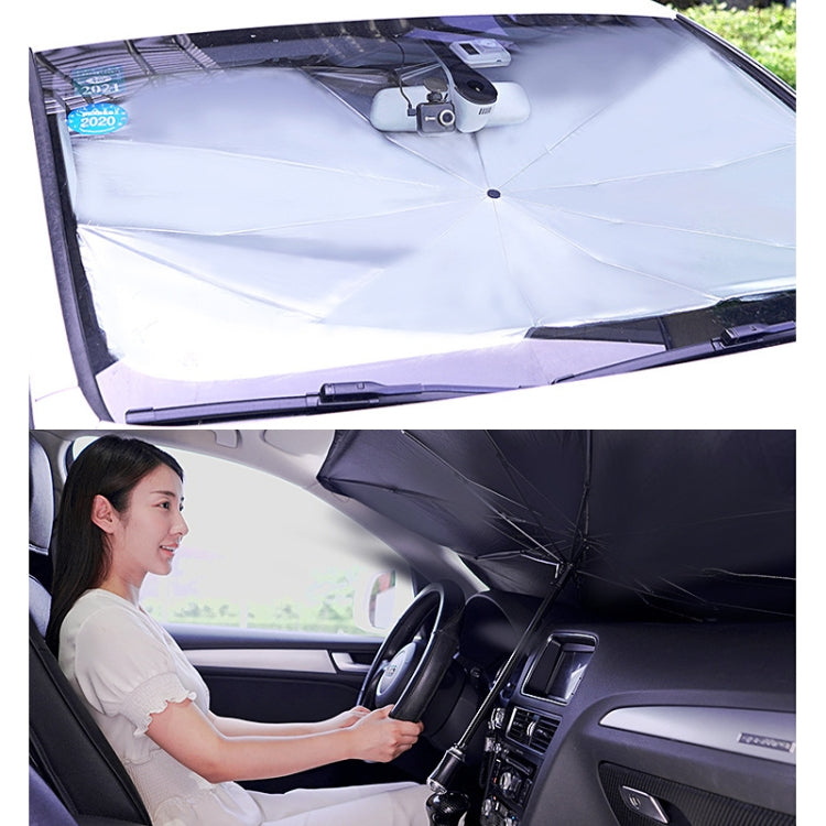 Car Retractable Sunshade Sunscreen Heat Insulation Front Windshield Sunshade, Large Size, Large Size