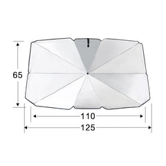 Car Retractable Sunshade Sunscreen Heat Insulation Front Windshield Sunshade, Small Size, Small Size