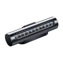 Car Metal Roller Creative Temporary Parking Card Parking Number Card, Metal Roller(Black), Metal Roller(Red), Metal Roller(Silver), Metal Roller (Silver Grey)