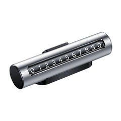 Car Metal Roller Creative Temporary Parking Card Parking Number Card, Metal Roller(Silver), Metal Roller (Silver Grey), Metal Roller(Black), Metal Roller(Red)