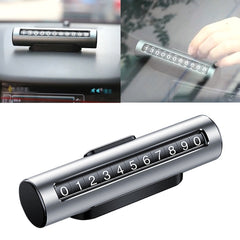 Car Metal Roller Creative Temporary Parking Card Parking Number Card, Metal Roller(Silver), Metal Roller (Silver Grey), Metal Roller(Black), Metal Roller(Red)