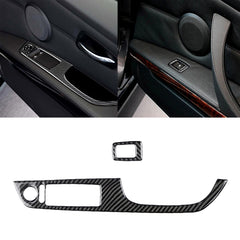 2 in 1 Carbon Fiber Car Right Driving Lifting Panel Decorative Sticker for BMW E92 2005-2012, For BMW