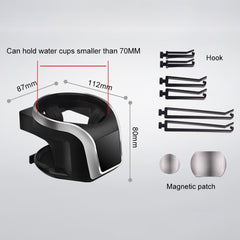2 in 1 Car Air Outlet Magnetic Mount Beverage Cup Stand Phone Holder, 2 in 1 Phone Holder, 2 in 1 Phone Holder(Red)