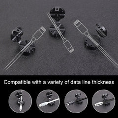 Car Carbon Fiber Magnetic Clamp Cable Storage Box Creative Desktop Hub Organizer, Desktop Hub Organizer