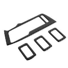 Car Carbon Fiber Window Glass Lifter Panel Decorative Sticker for Volkswagen Tiguan L 2019-2021, Window Glass Lifter