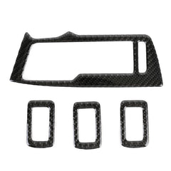 Car Carbon Fiber Window Glass Lifter Panel Decorative Sticker for Volkswagen Tiguan L 2019-2021, Window Glass Lifter