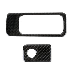 Car Carbon Fiber Front Passenger Seat Storage Handle Decorative Sticker for Volkswagen Tiguan L 2019-2021, Front Passenger Seat Storage Handle