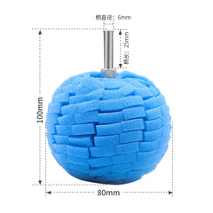 6 in 1 3 inch Car Polishing Disc Set Wheel Rim Polishing Waxing Sponge, 6 in 1