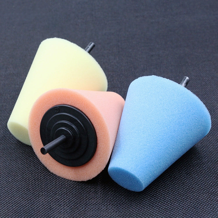 6 in 1 3 inch Car Polishing Disc Set Wheel Rim Polishing Waxing Sponge, 6 in 1