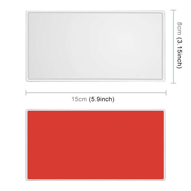 Portable Car Sunshade Makeup Mirror Stainless Steel Vanity Mirror, Size: 150 x 80mm, 150 x 80mm