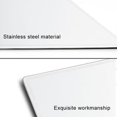 Portable Car Sunshade Makeup Mirror Stainless Steel Vanity Mirror, Size: 150 x 80mm, 150 x 80mm