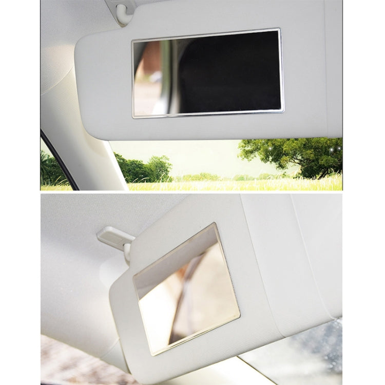 Portable Car Sunshade Makeup Mirror Stainless Steel Vanity Mirror, Size: 150 x 80mm, 150 x 80mm